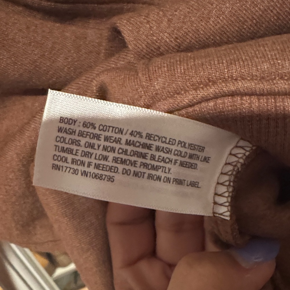 Side 5T Cat & Jack Brown Kids Hoodie - Picture 4 of 4